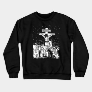 Lord Jesus Christ Crusified crucifix Crewneck Sweatshirt